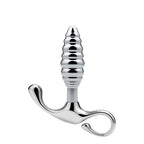 4 Sizes Metal Ribbed Butt Plug Anchor Base Anal Trainer - Tarisss Sex Toy Store