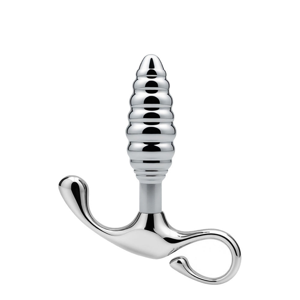4 Sizes Metal Ribbed Butt Plug Anchor Base Anal Trainer - Tarisss Sex Toy Store