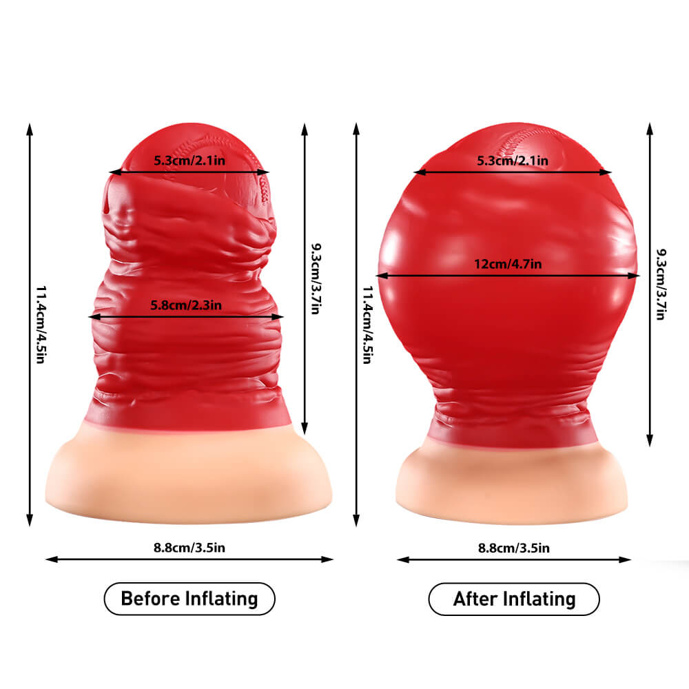 4.5 Inch Inflatable Anal Plug with Suction Cup