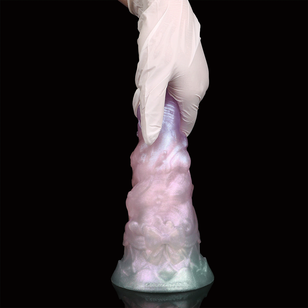 Ice Cream Fantasy Dildo — Crystal Clear Silicone Monster Dildo & Butt Plug |