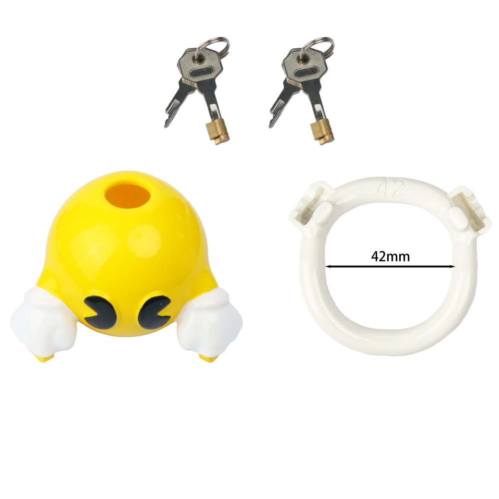Retro Arcade Resin Chastity Cage – Cute Bite Design