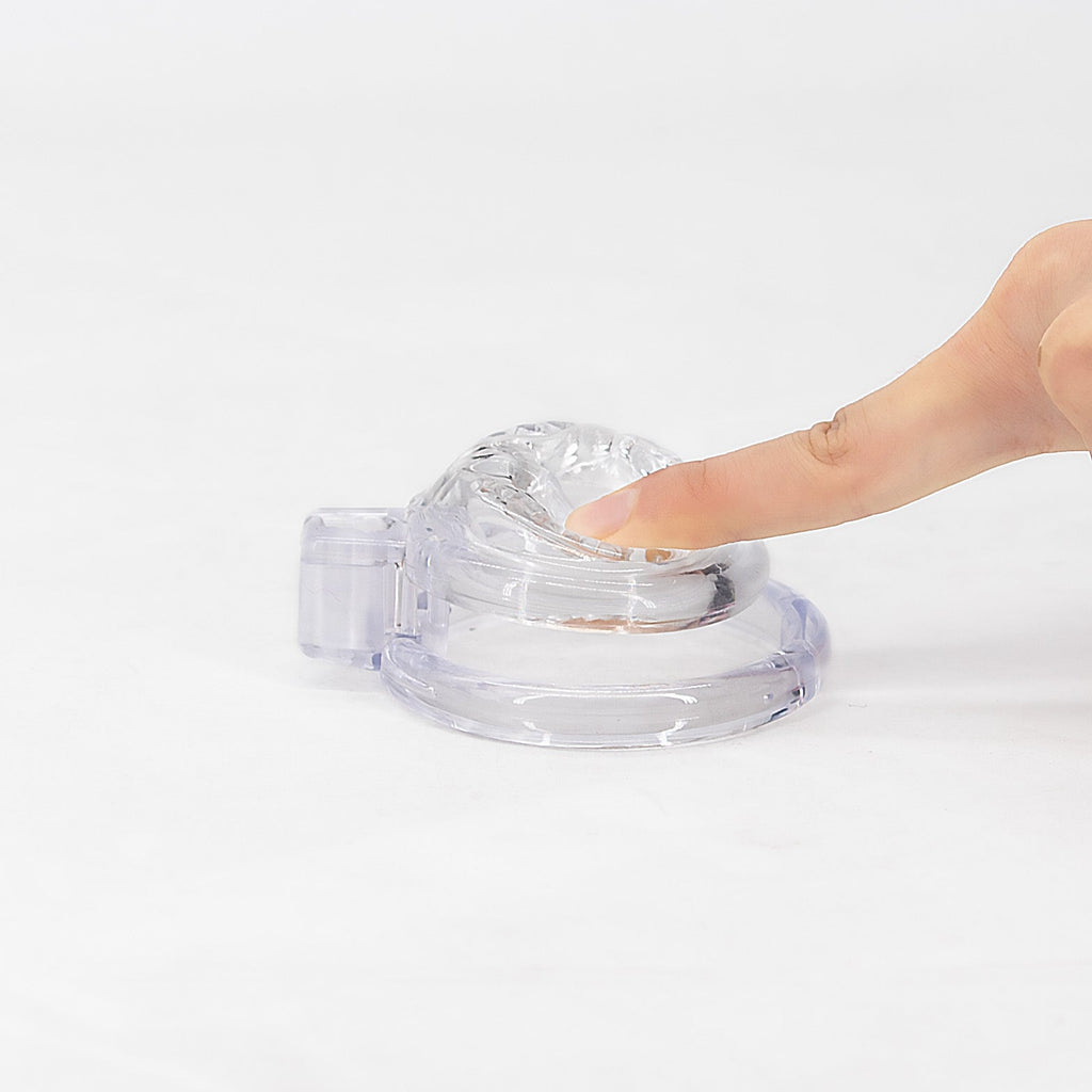 Short Soft Chastity Cage – Heart Vent Design, TPE/Silicone, Multi-Shaped