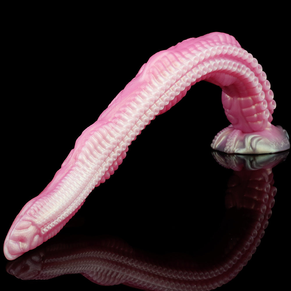 Platinum Silicone Tentacle Dildo – Fantasy Pink Big Suction Cup Sex Toys | S to XXL 25 Inch Sizes