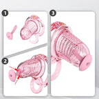 Transparent Flexible Chastity Cage with Stretchable Design （R6）