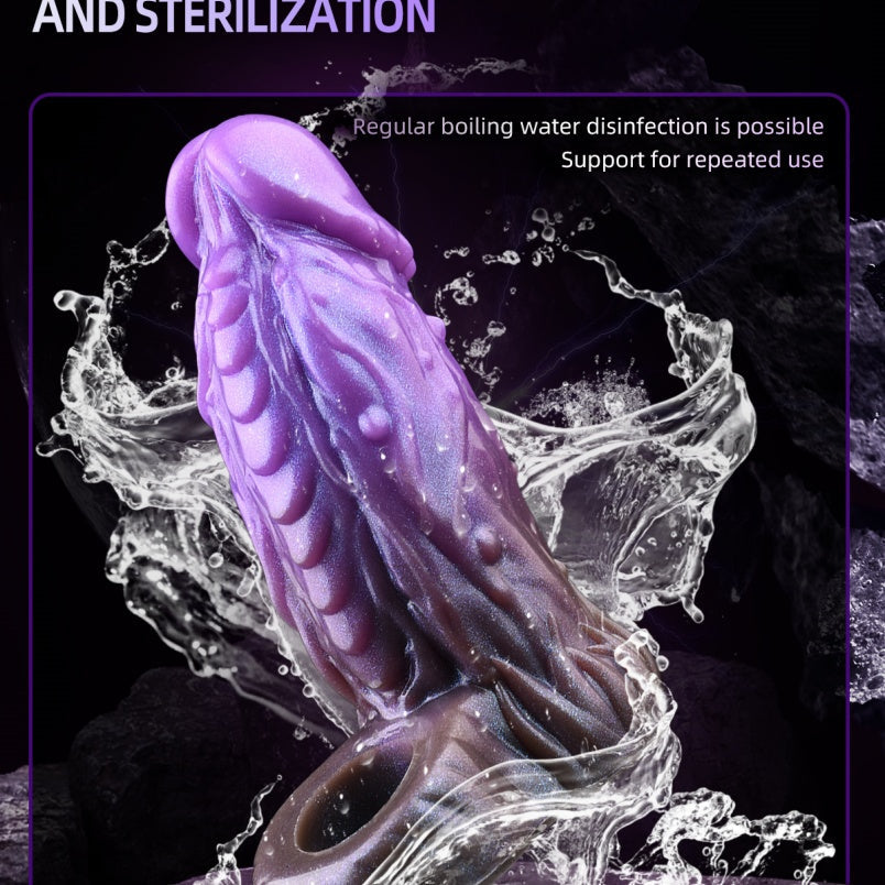 Purple Silicone Penis Extender – Bionic Experience for Ultimate Endurance and Length