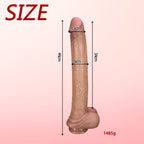 44cm Extra Long Silicone Dildo with Suction Cup Base - Tarisss Sex Toy Store