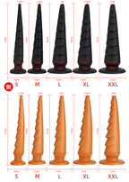 45cm Extra Long Tapered Anal Plug with Suction Cup - Tarisss Sex Toy Store