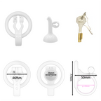 [2.0 Upgrade] Inverted Male Chastity Cage with Optimized Extended Urethral Tube – Ergonomic Stealth Design