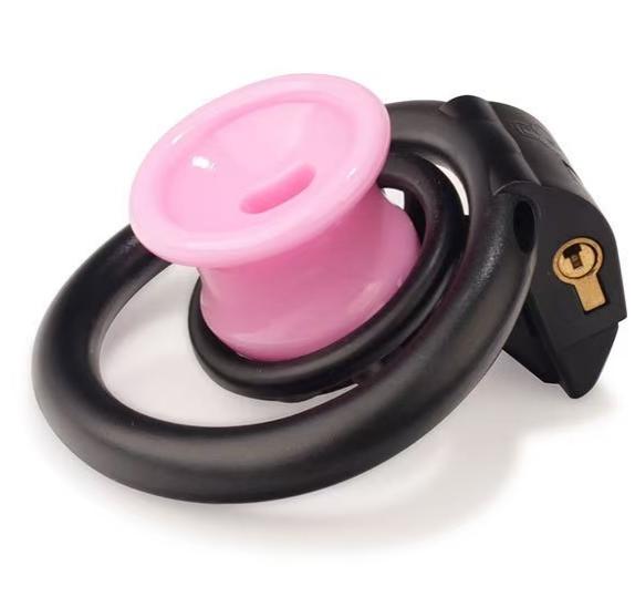 Inverted Mini Chastity Cage – Micro Male Chastity Cage | 3D Printed Resin | Shrink Training & Concealment | 3 Sizes + Hidden Lock