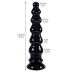 Giant Anal Beads Silicone Dildos - Soft Huge Dildo Butt Plug with Big Suction Cup
