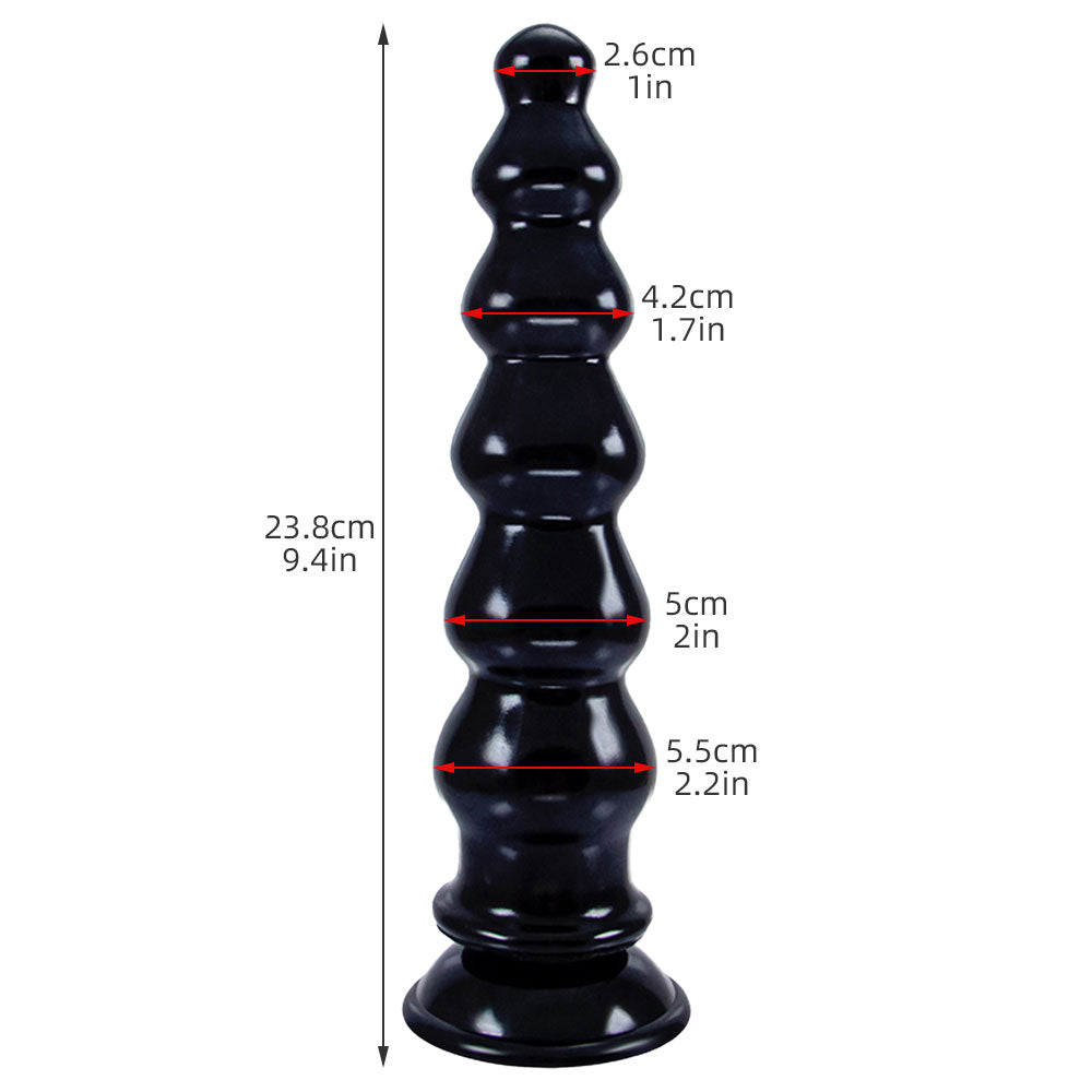 Giant Anal Beads Silicone Dildos - Soft Huge Dildo Butt Plug with Big Suction Cup