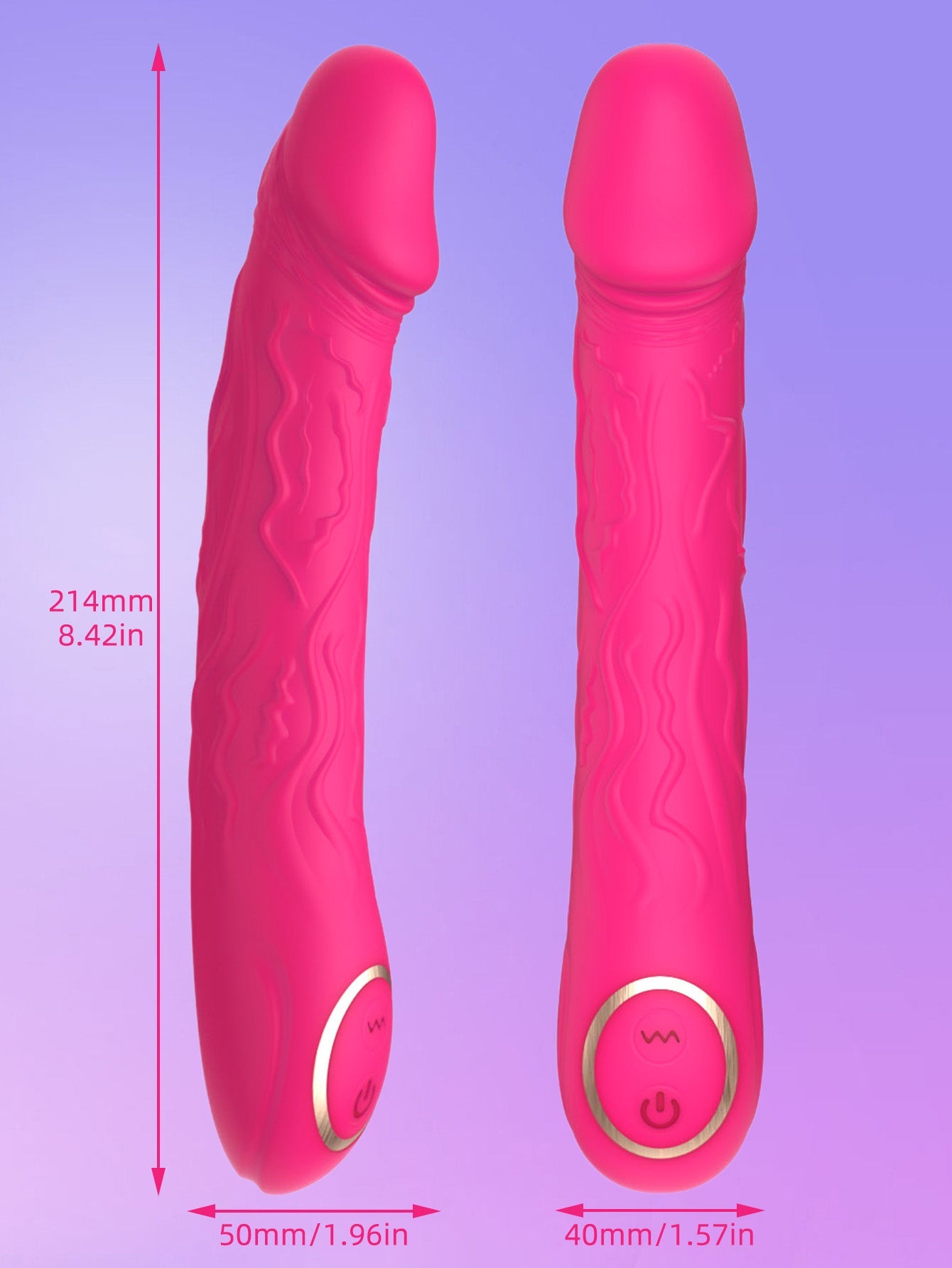 Classic Vibrator Female Sex Toys - G Spot Realistic Vibrating Dildo for Woman