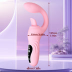 Finger Anal Dildo G Spot Vibrator Tongue Clit Stimulator - Handheld LED Panel Silicone Sex Toy for Women