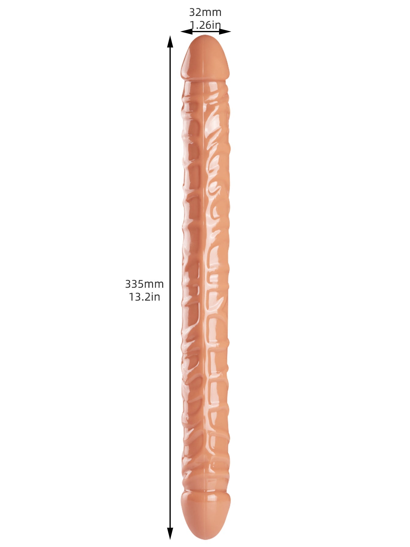 Double-end Dildo Pegging Sexuality - 13 inch Long Doule Head Sex Toys for Women Lesbian