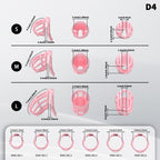 Honeycomb Mesh Adjustable Chastity Cage with Harness Strap (D4)