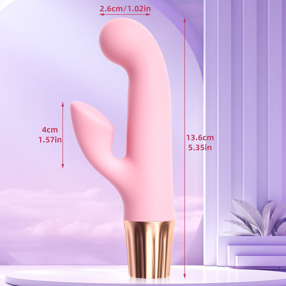 Vibrating Anal Dildo Finger Rabbit Vibrator - Double End G Spot Clit Stimulator Sex Toys for Women