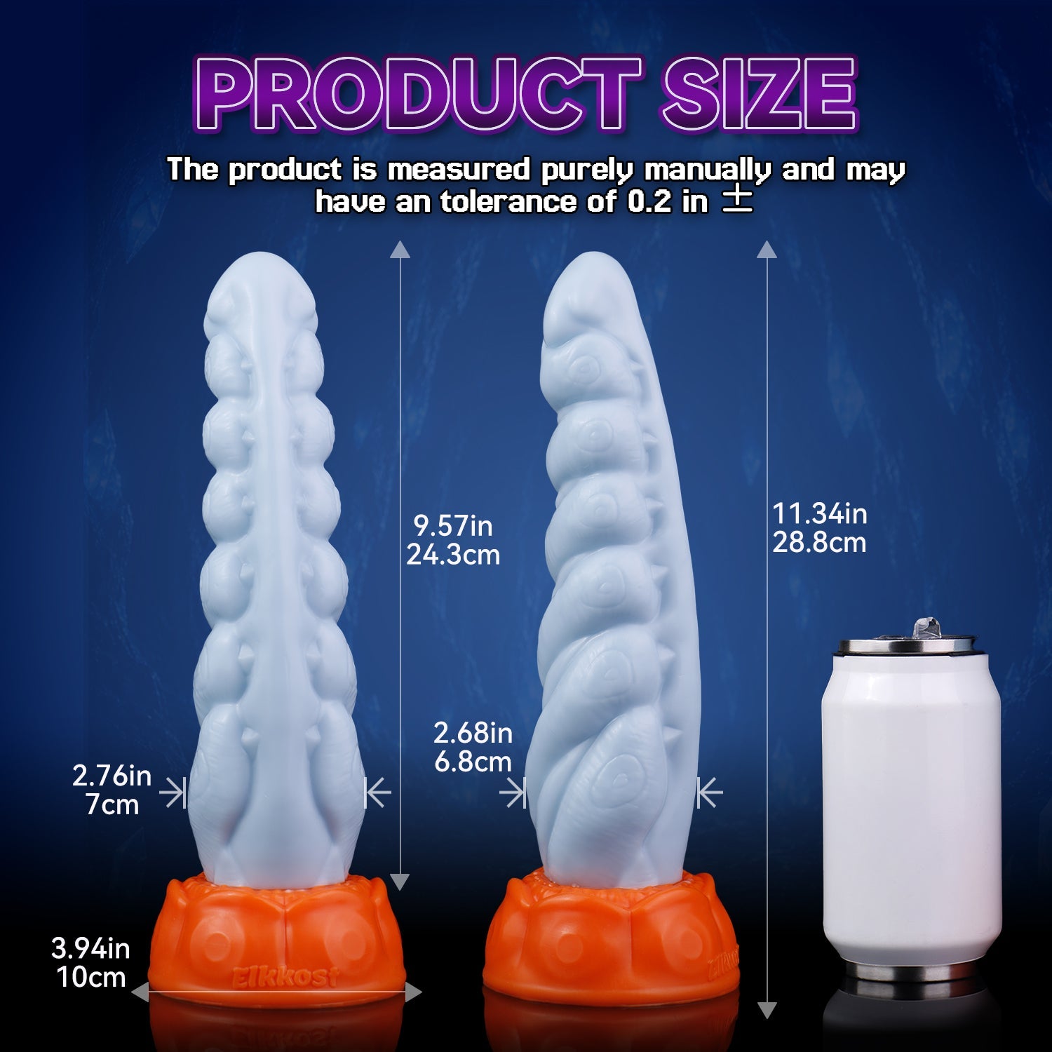 Spiraling Texture and Internal Nubs Silicone Dildo with Suction Cup