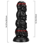 Fantasy Skull Huge Dildo Butt Plug - Big Black Monsterdldo Suction Cup Women Masturbator