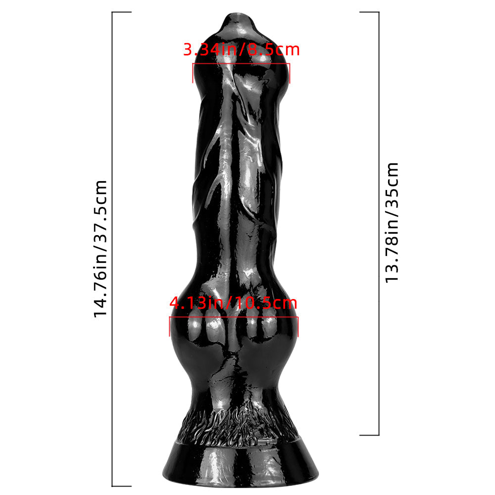 Big Dog Dildo Butt Plug - Silicone Realistic Animal Dildos Strong Suction Cup Anal Toys