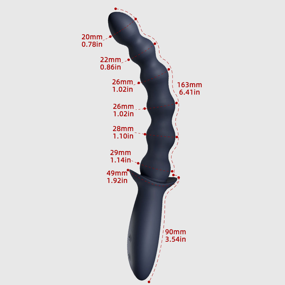 Vibrating Anal Beads Prostate Massager - Portable Finger Vaginal Anal Orgasm Handy Sex Toys