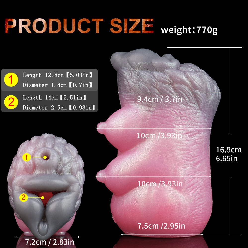 Wolf Beauty Pocket Pussy – Fantasy Animal Blowjob Masturbator | Domlust Fetish Silicone