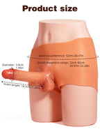 Strap On Realistic Dildo Pants - Wearable Silicone Couple Sex Toys for Lesbian Gifts