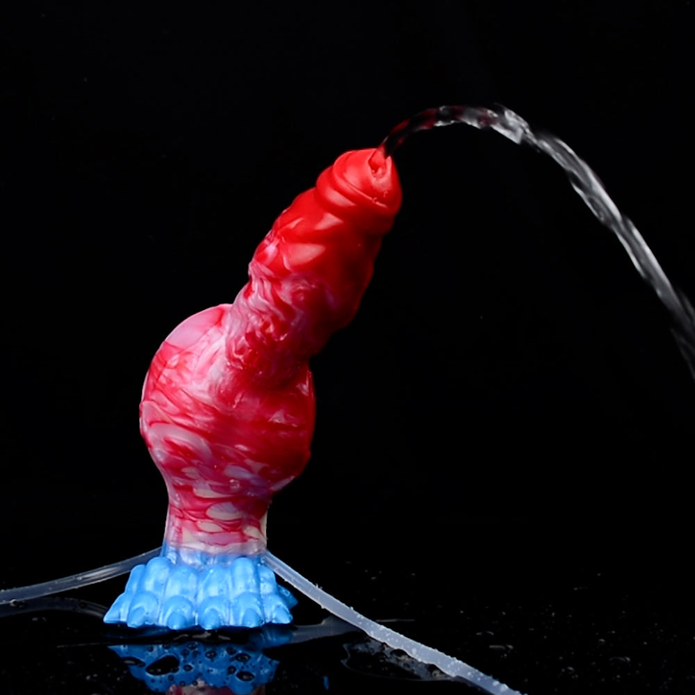 Squirting Inflatable Monster Dildo - Big Knotted Anal Prostate Milking Sex Toys for Women