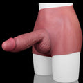 Thick Dildo Penissleeve Extender Pants – High Waist Silicone Realistic Cock Sleeve Sheath Underwear