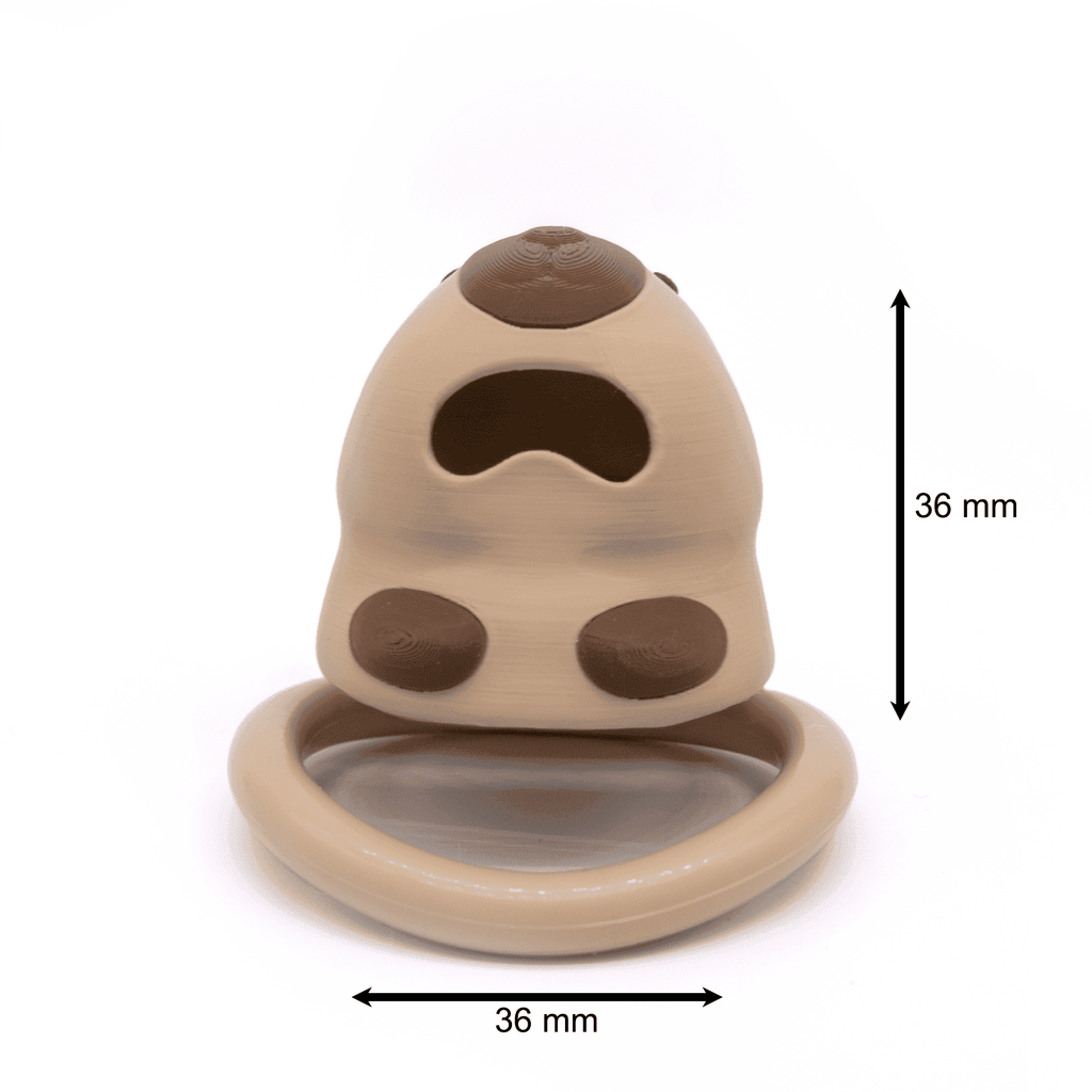 Capybara Chastity Cage 🐹 Secure & Comfortable Resin Chastity Lock for Men