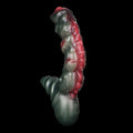 Fantasy Dildo Vibrator Clit Stimulator - Vibrating Monsterdildo Butt Plug Sex Toys for Women