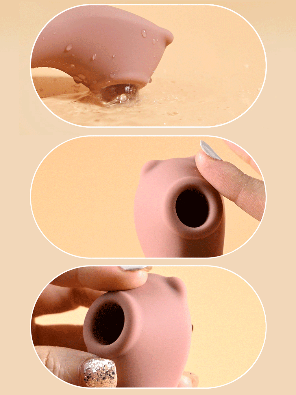 Clit Sucking Stimulator - Fantasy Bear Pocket Clitoral Vibrator Gift Female Sex Toy