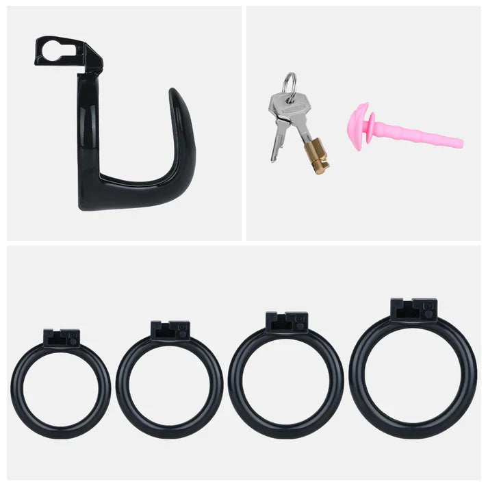 Semi-Open Male Chastity Cage – ABS Resin