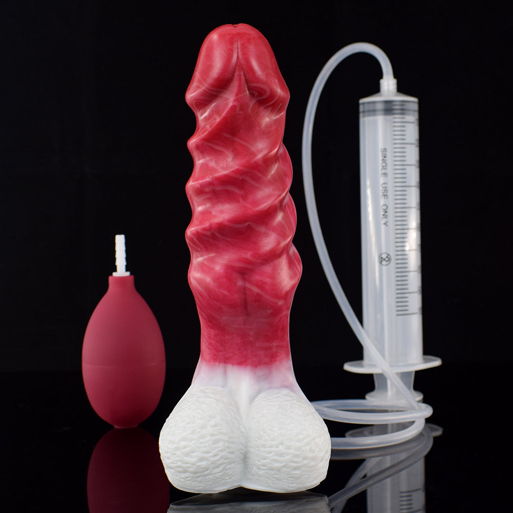 Ejaculating Monsterdildo Butt Plug - Big Sprial Vagianl Prostate Massage Sex Toys for Women