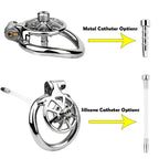 Stainless Steel Cock Torture Device with Removable Spikes | Adjustable Spiked Chastity Cage