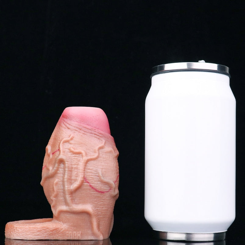 Fantasy Canine Inflatable Cock Sleeve – Male Penis Extension and Ejaculation Control Silicone Sex Toys