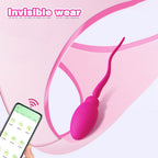 APP Controlled Vibrating Panty Egg Vibrator - Sperm G Spot Anal Sex Toys for Women