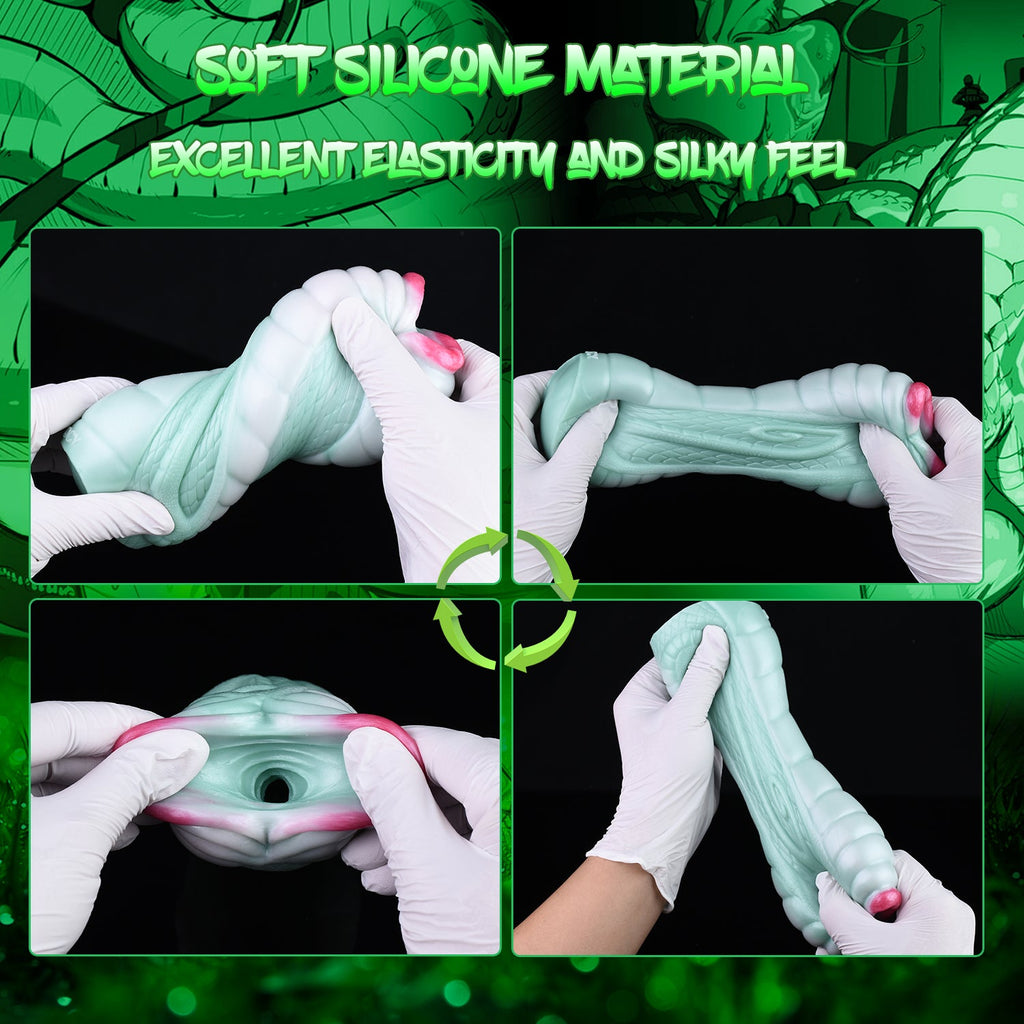 Domlust Snake Pussy Pocket Masturbator — Serpentine Fantasy Silicone Stroker for Men