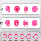 Recessed Silicone Chastity Cage for Men | Ergonomic Inward Design Wearable Device with Remote Vibration & Adjustable Fit System
