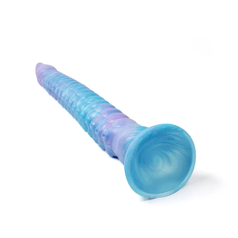 Glow-in-the-Dark Octopus Tentacle Dildo | Gradient Blue & Purple Anal Plug