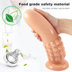 Huge Anal Dildo Butt Plug - Spiral Knotted Dildo Anal Beads for Men Women