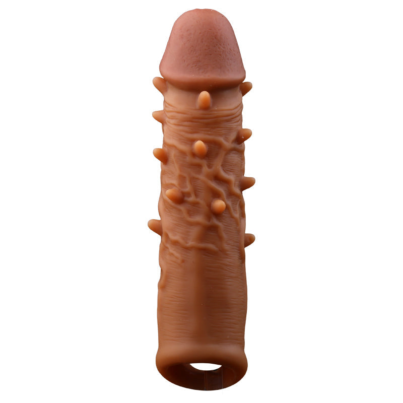 Fantasy Penis Sleeve Sex Toys for Men - Knots Silicone Cocksleeve Sheath Extender