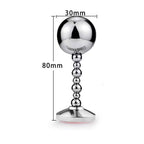 Stainless Steel Anal Plug - Metal Dildo Butt Plug Sex Toys for Women Men