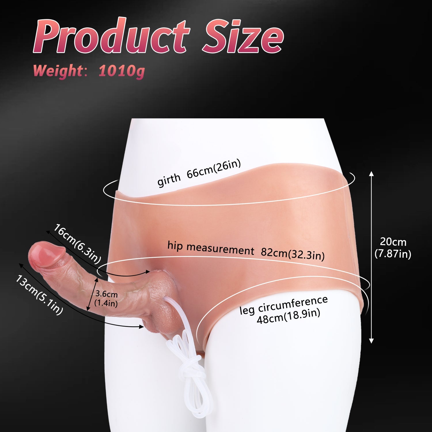Realistic Squirting Dildo Underwear - Strap On Flexible Box Brief Lesbian Pegging Sex Toys