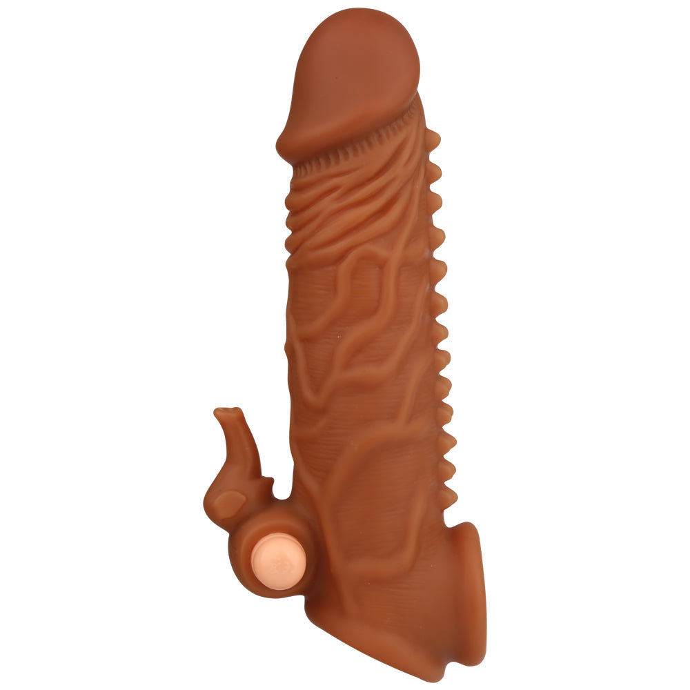 Vibrating Bullet Penis Sleeve Male Sex Toys - Fantasy Knotted Rabbit Clit Stimulator Couple Fun