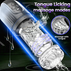 Strapon Adult Stroker Blowjob Machine - Harness Sucking Male Masturbator Penis Massage Vibrator