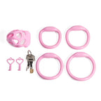 Men’s Openwork Resin Chastity Cage 33mm – Breathable Lightweight Male Locking Device with 4 Rings & Dual Locks