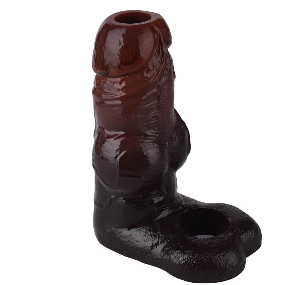 5 Inch Realistic Hollow Dog Knot Penis Sleeve - Tarisss Sex Toy Store
