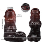 5 Inch Realistic Hollow Dog Knot Penis Sleeve - Tarisss Sex Toy Store