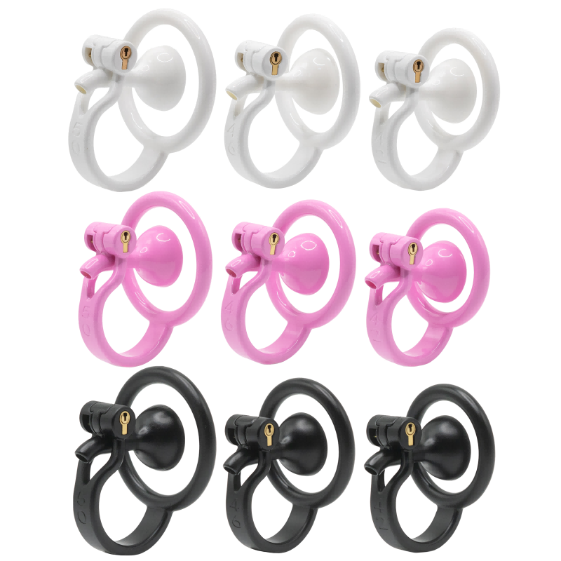 Inverted Male Chastity Cage with Optimized Extended Urethral Tube