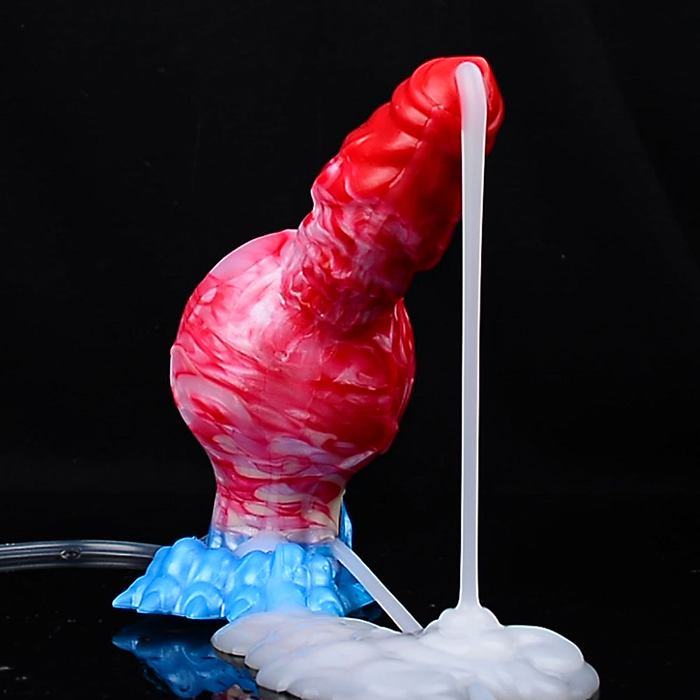 Squirting Inflatable Monster Dildo - Big Knotted Anal Prostate Milking Sex Toys for Women